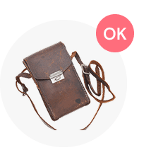 変色・日焼けしたバッグ